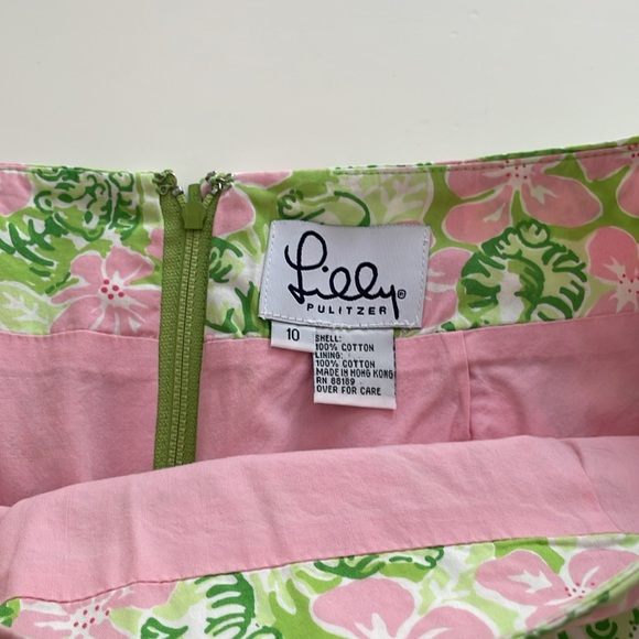 Vintage Lilly Pulitzer Tiger cloud print skirt size 10 - Picture 3 of 4